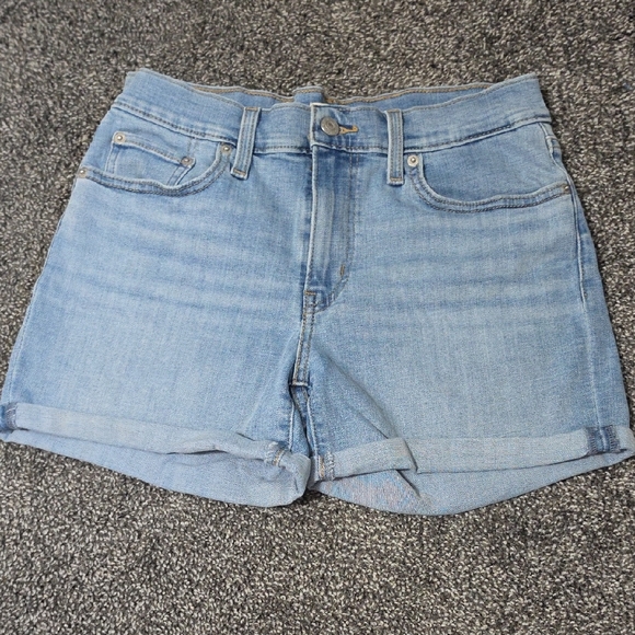 Levi's Pants - Levi's Light Wash Rolled Hem Denim Shorts